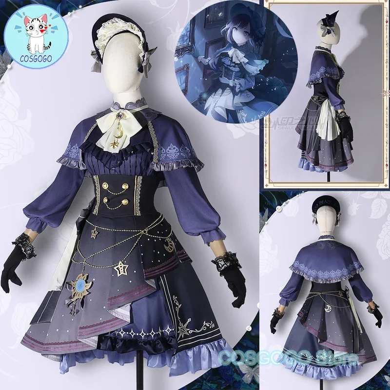 PJSK Shinonome Ena Cosplay Costume Project Sekai 25:00 At Nightcord Cosplay Game Cute Lolita Dress Suit Maid Clothing Halloween