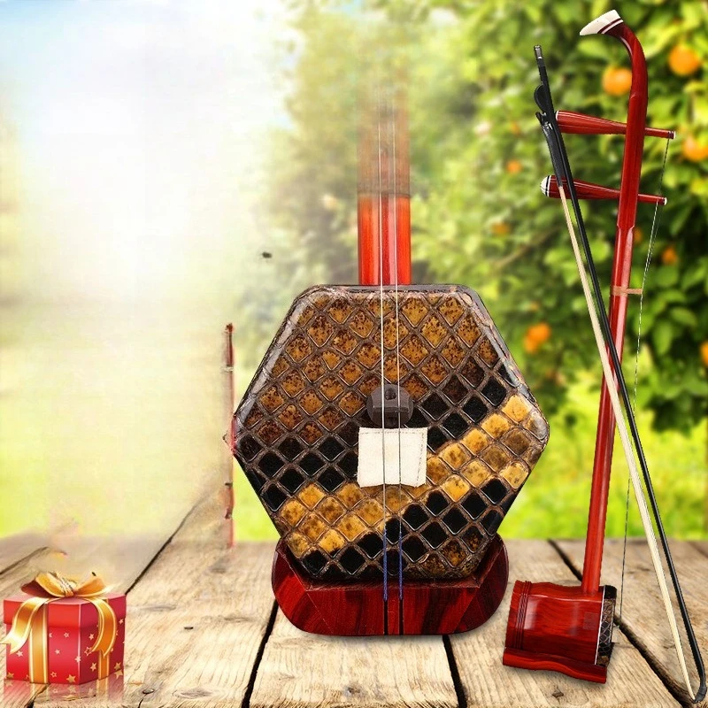 

Faucet lobular red sandalwood playing grade erhu handmade skin test