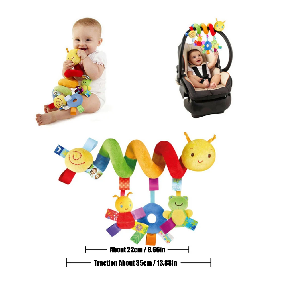 Colorful Label Bed for Infants and Young Children,Hanging Baby Comfort Toys around the Bed,Safety Seat Comfort Toys