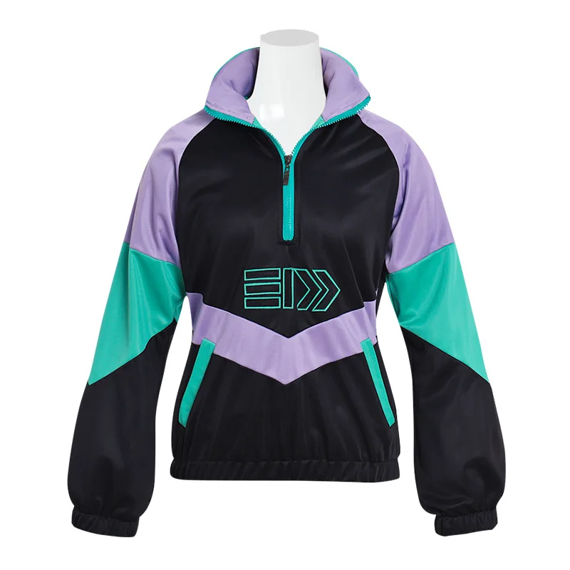 

Cosplay Legend Game Splatoon Vintage Cosplay Costume Top Adult Unisex Casual Pullovers Sweatshirt Coat Contrast color Zipper Top
