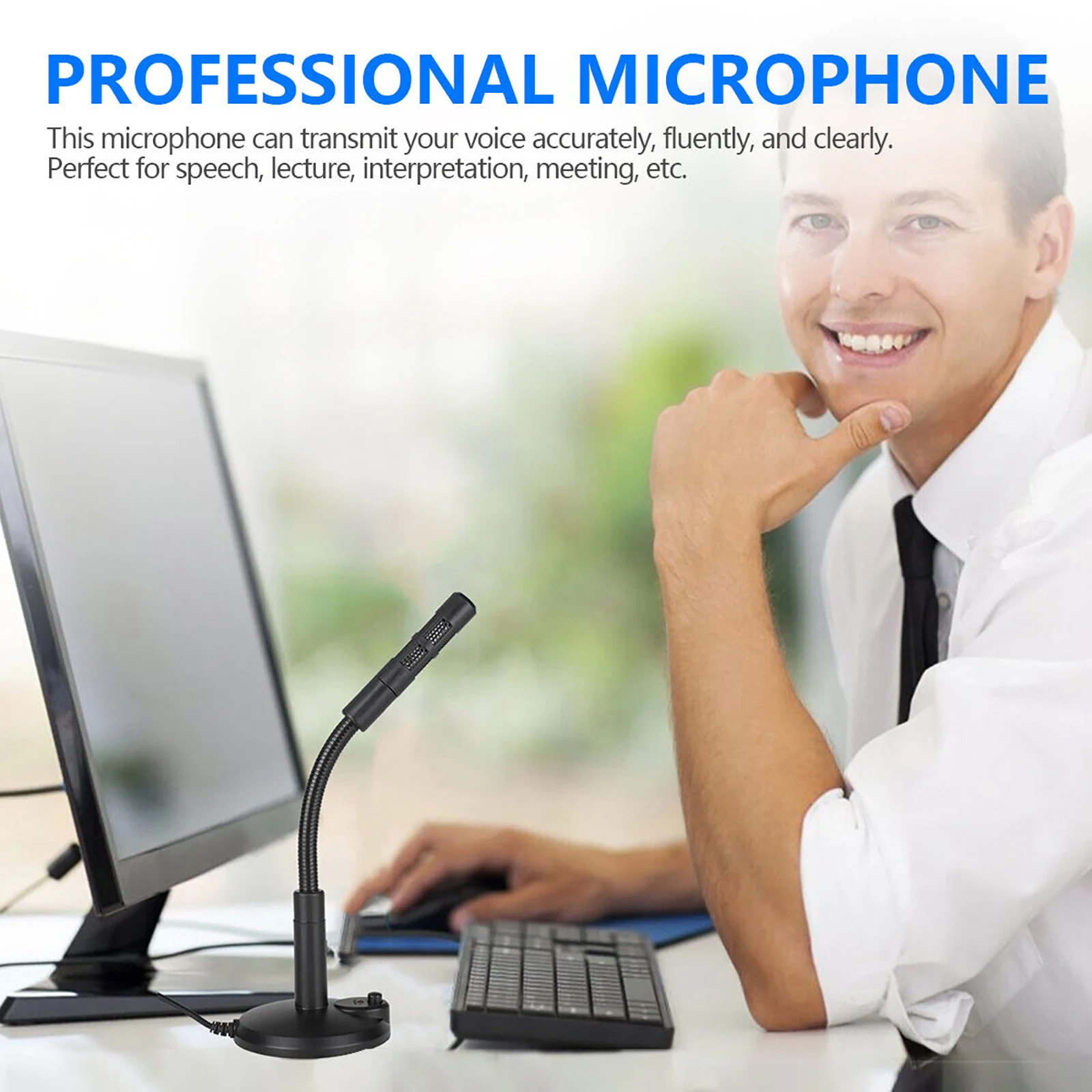 ميكروفون سطح المكتب USB متعدد الاتجاهات ، ميكروفون التوصيل والتشغيل ، ألعاب الكمبيوتر ، التسجيل ، الدردشة الغناء ، الاجتماع ، الكمبيوتر الشخصي ، الكمبيوتر المحمول