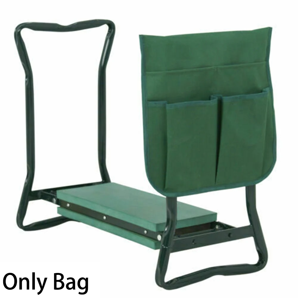 Garden Foldable Kneeler Stool Tools Bags Outdoor Work Portable Storage Knees Sturdy Bearing Pad Gardening Tools Storage Kits