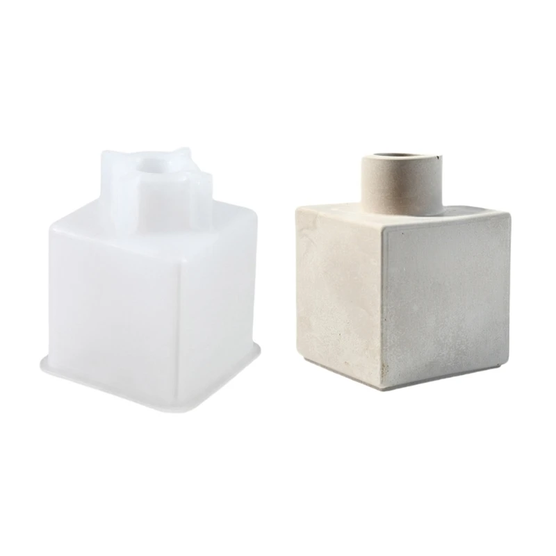 

Silicone Cube Vase Mold for Artistic Home Decoration Enthusiasts Easy to Clean Resin Casting Mold Handmade Art Supplies