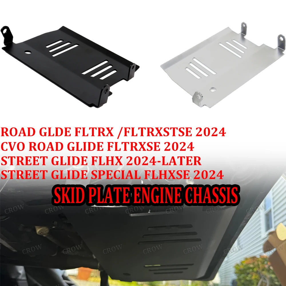 For Harley Road Glide FLTRX /FLTRXSTSE 2024-UP Motorcycle Engine Protection Device Lower Accessories Skid Plate Lower Engine