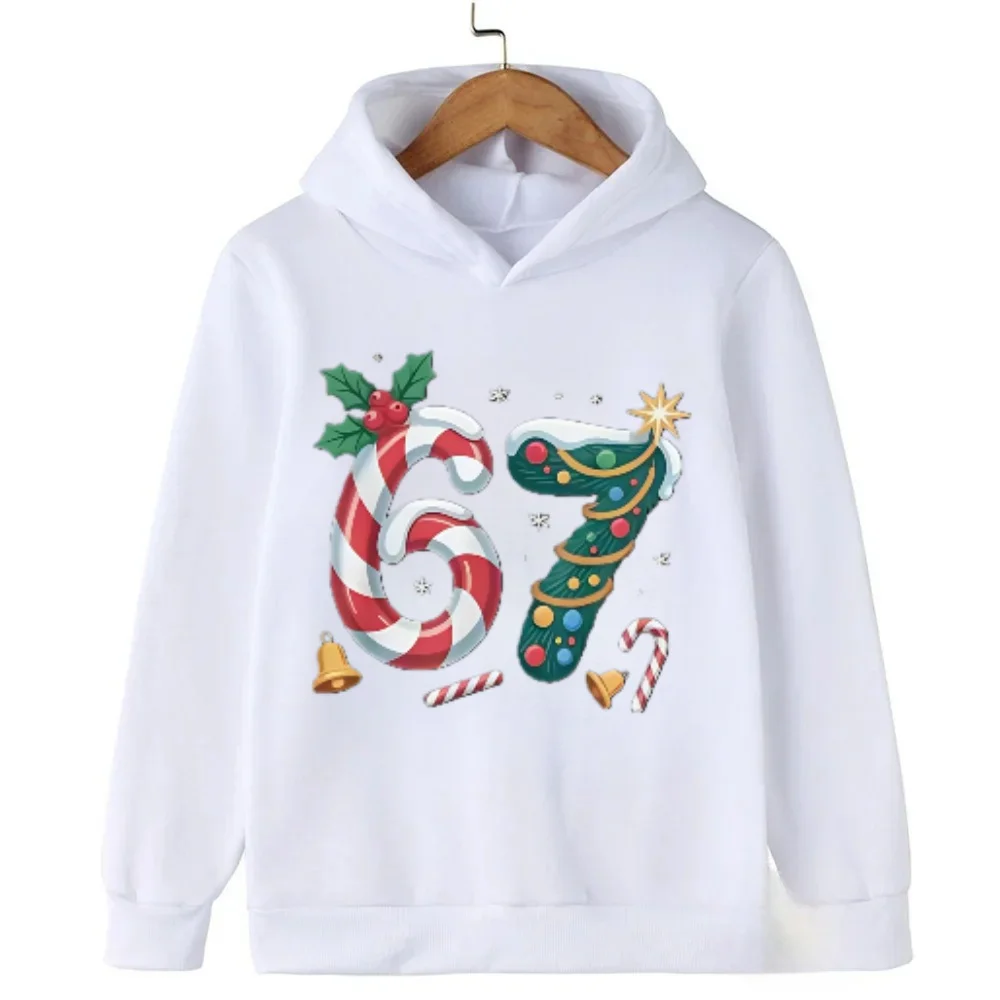 أطفال 67 ذبح هوديي الفيروسية ميمي + شعار عصري طفل البلوز المألوف وممتع للأطفال مريحة البلوز هوديي