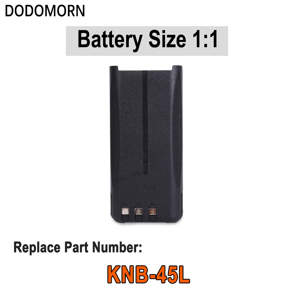 DODOMORN 100% NEW KNB-45L 2000mAh Battery For Kenwood NX-340 TK-2202 TK-2206 TK-2207 TK-2212 TK-3217 TK-3306 TK-3307 In Stock