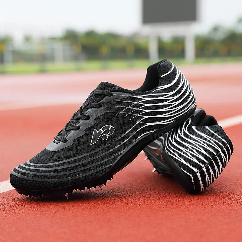 Zapatos de pista de campo al aire libre para hombres, zapatillas de salto largo de entrenamiento, peso ligero, Triple salto, deportivo, partido, Atlético