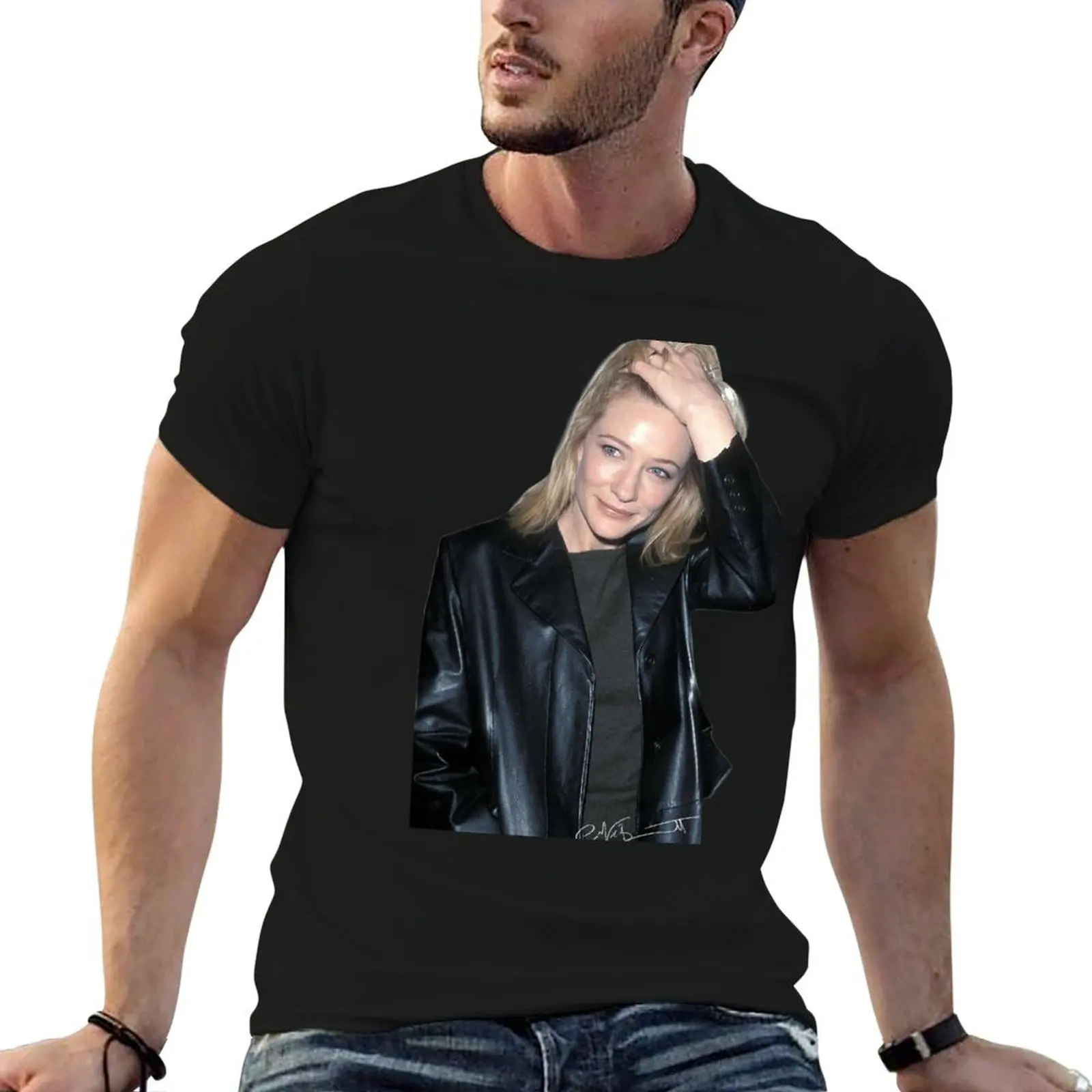 

Cate Blanchett T-Shirt men t shirt cotton 100% cotton t shirt man T-Shirt