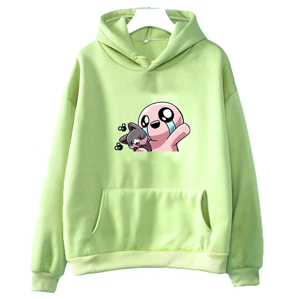 Roguelike The Binding of Isaac Anime Hoodie WOMEN Kawaii/Cute Sweatwear Couple Sweatshirt Autumn/Winter Printing Korean Style