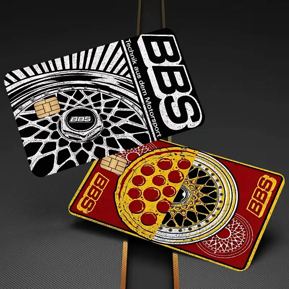 BBS LOGO Anime Cartoon Sticker Film Skin for Credit Card Debit Bank Bus Card