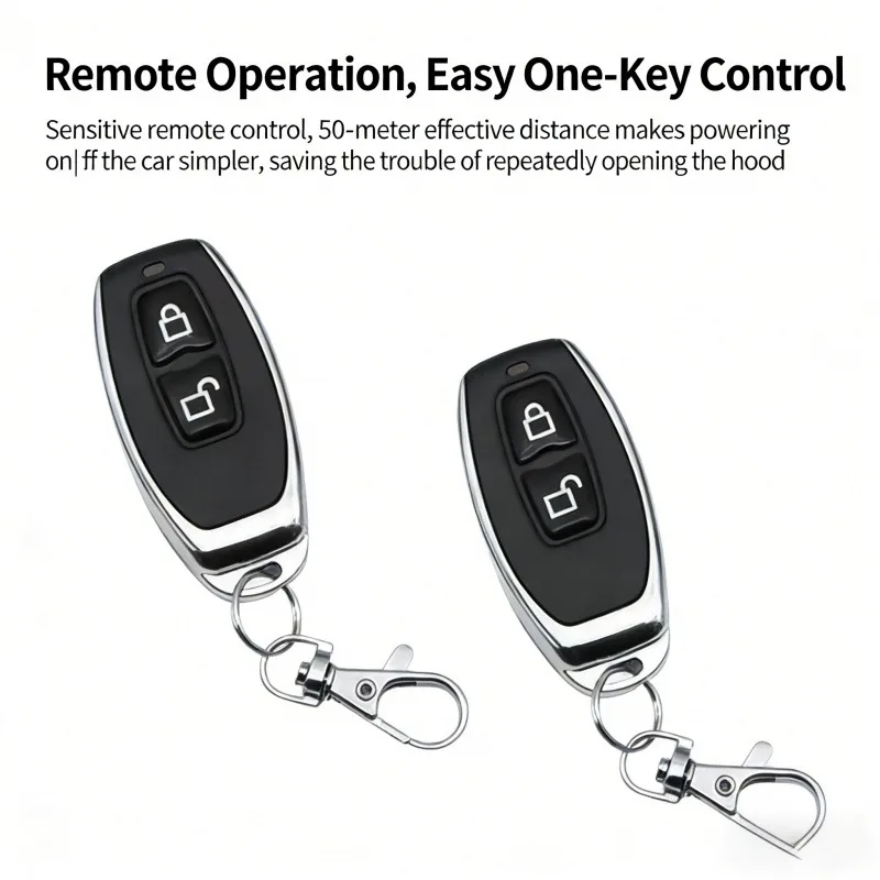 Universal 433 Wireless Cloning Starter - Handheld 2-Button Remote for Copying Garage Door Gate Keys