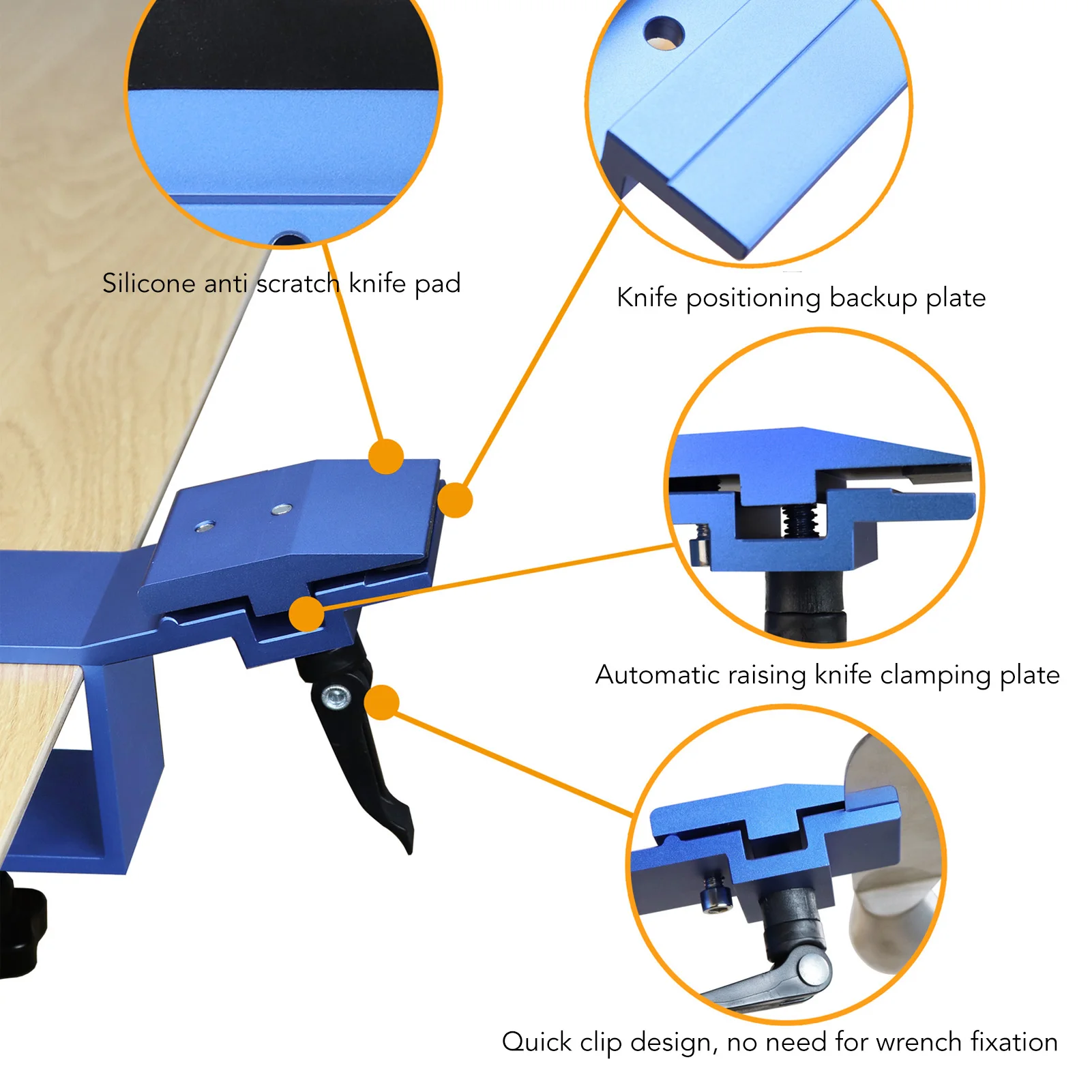 Fixed Angle Knife Sharpener Home Use Professional Quick Clip Knife Sharpening Kit with 6 Whetstones