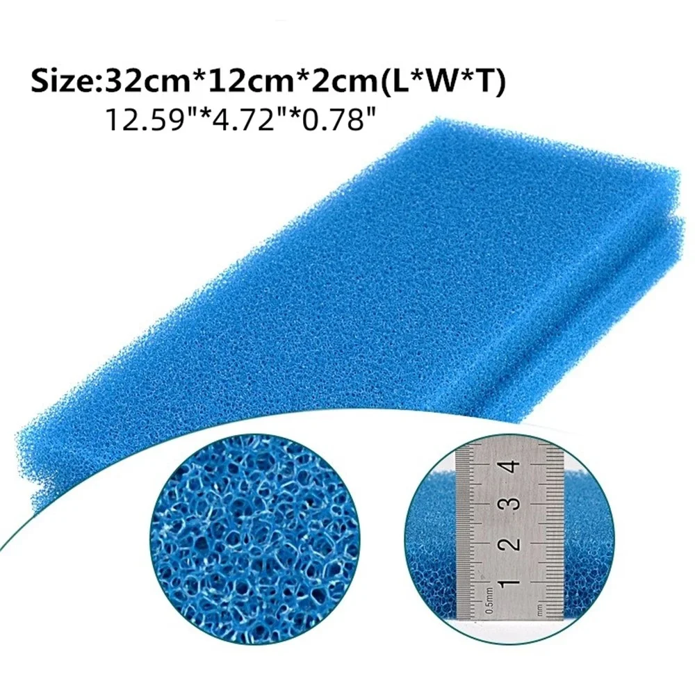 2PCS Fish Tank Aquarium Filter Cotton Easy to Use Purifying Water Quality Thickened Design Fish Tank Aquarium Filter Sponge   4.