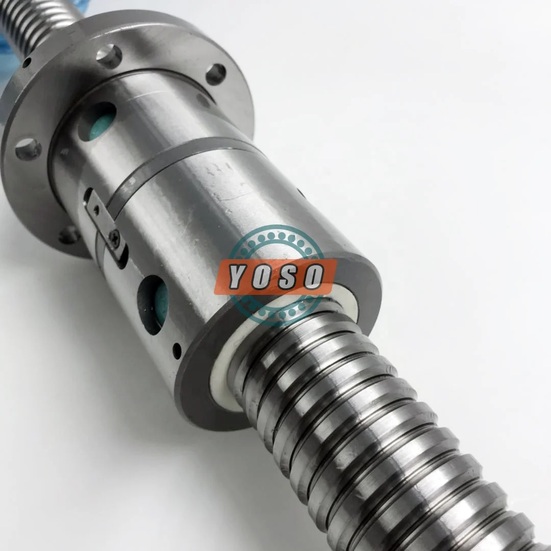 50mm Double Nut Ballscrew CNC Linear Motion Ball Screw 1000mm with Customized Bearing DFU5010-4 DFU5020-4