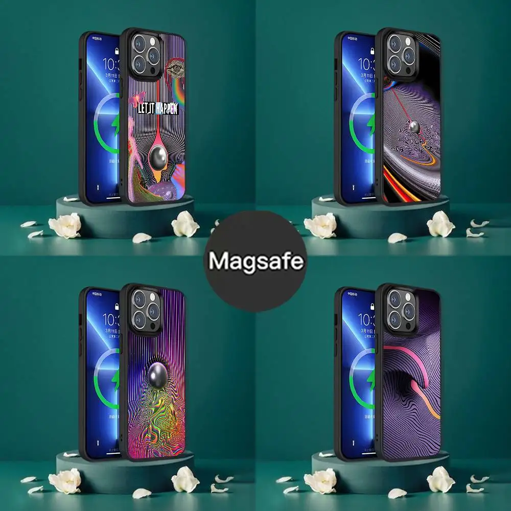 

Tame Impala Psychedelic Phone Case For iPhone 17,16,15,14,13,12,11,Pro,Max,Plus,Mini,SE4,E Magnetic Magsafe Wireless Charging