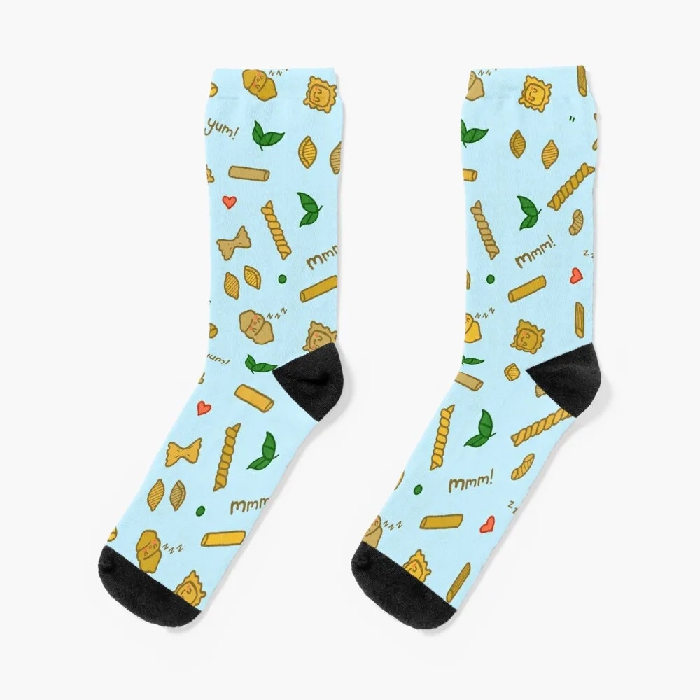 Pasta Blue! Socks aesthetic set valentine gift ideas Boy Child Socks Women's