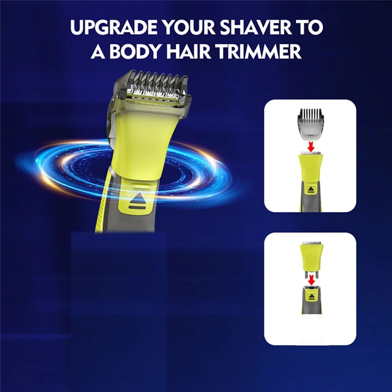 شفرات بديلة مع مرفق التشذيب (2/4/6 مم) لماكينة الحلاقة الكهربائية Oneblade QP2520 QP2630 QP2834