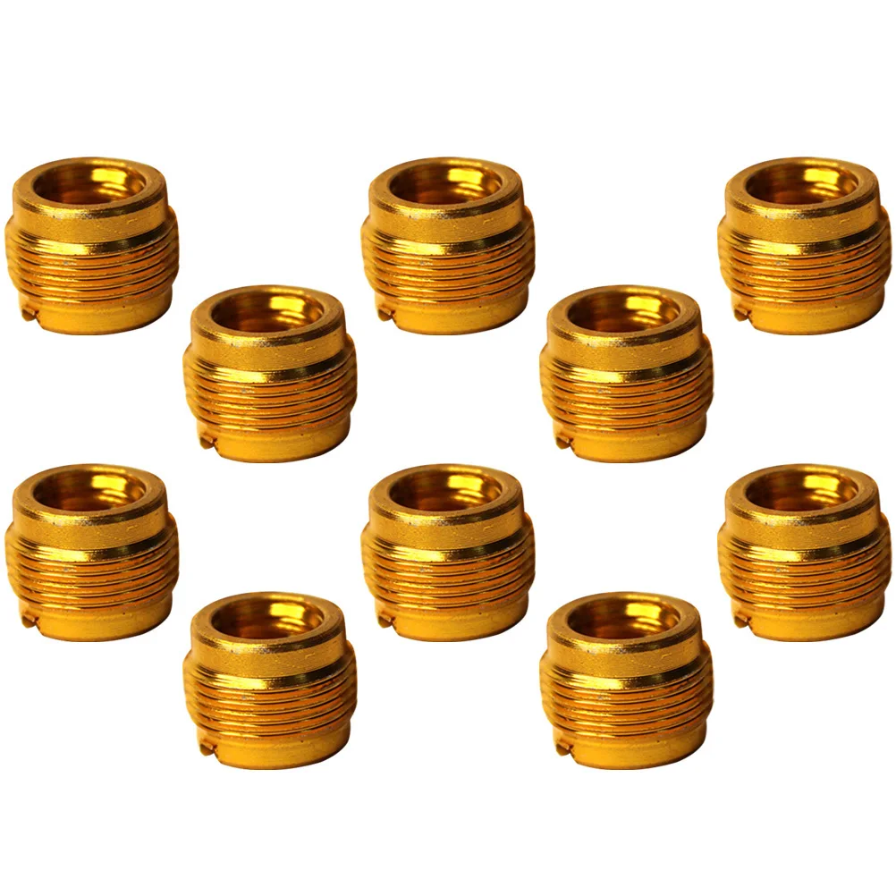 

10pcs Mic Stand Adapter 3/8 Female To 5/8 Male Aluminum Thread Converter For Microphone Boom Tripod Mount Mic Arm Holder