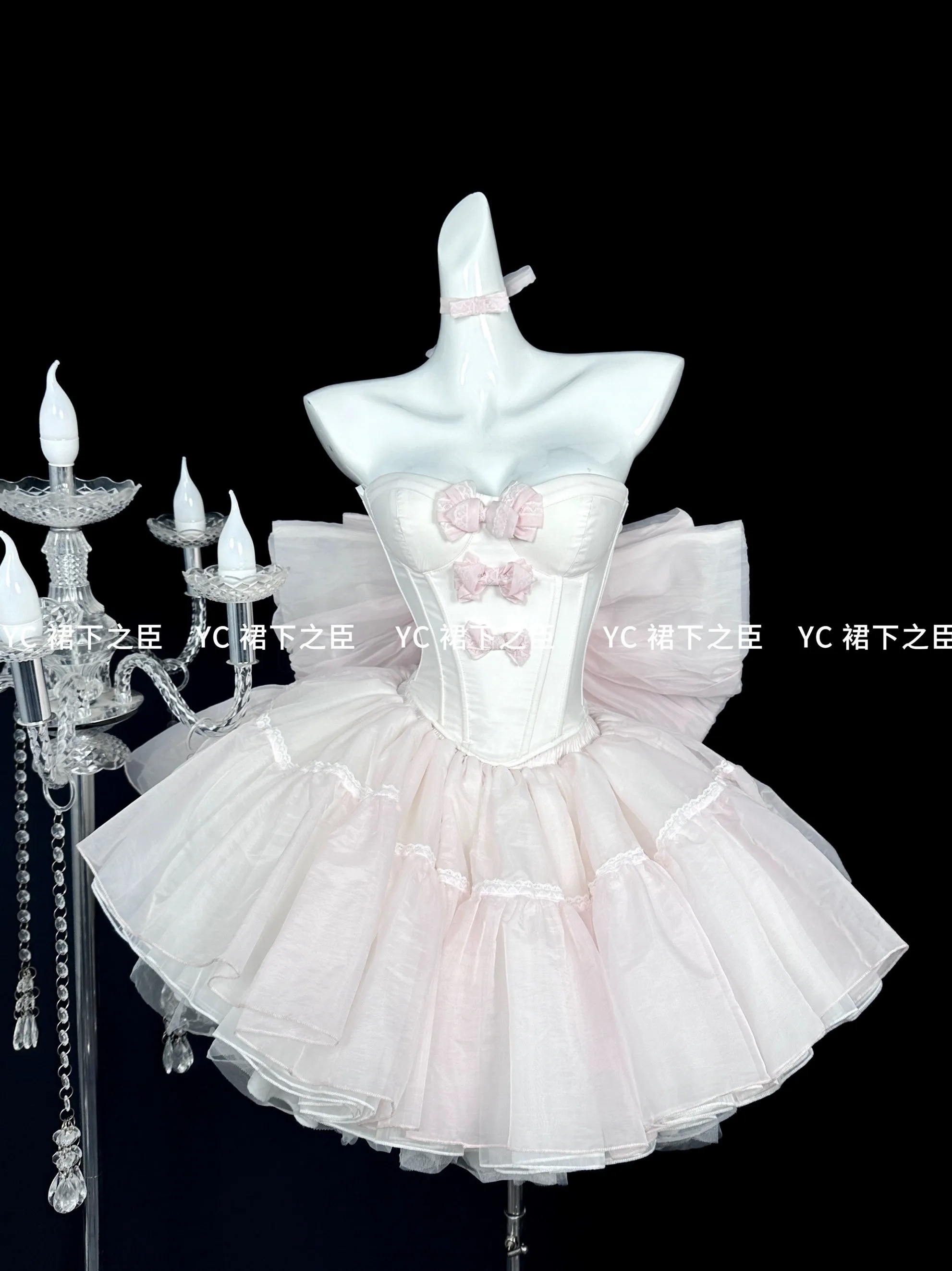 

French Elegant Sweet Lolita Puffy Princess Dress Birthday Party Bar Mitzvah Evening Dress Doll Sense Tuff Puffy Dress for Women