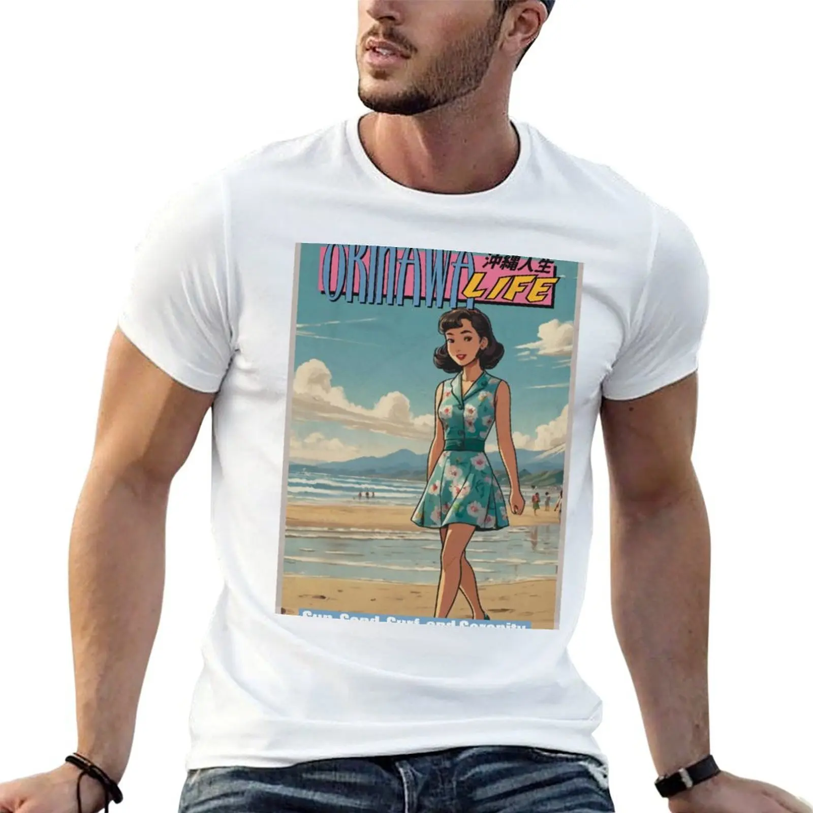 

Okinawa Life Magazine T-Shirt t shirt man cotton anime tshirt man graphic t shirt T-Shirt