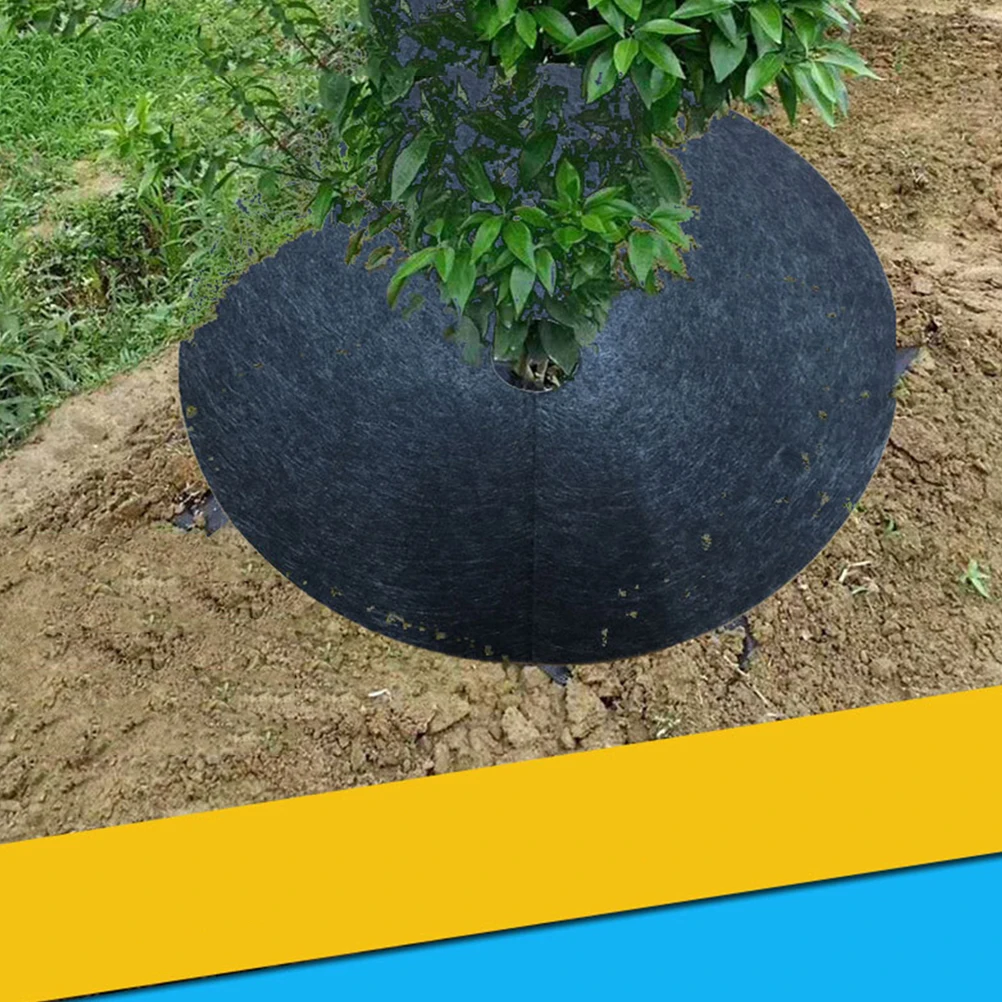 

10 Pcs Black Cloth Durable Garden Ground Cover Breathable Design Blocks Weeds Outdoor Use L scaping Flower Beds