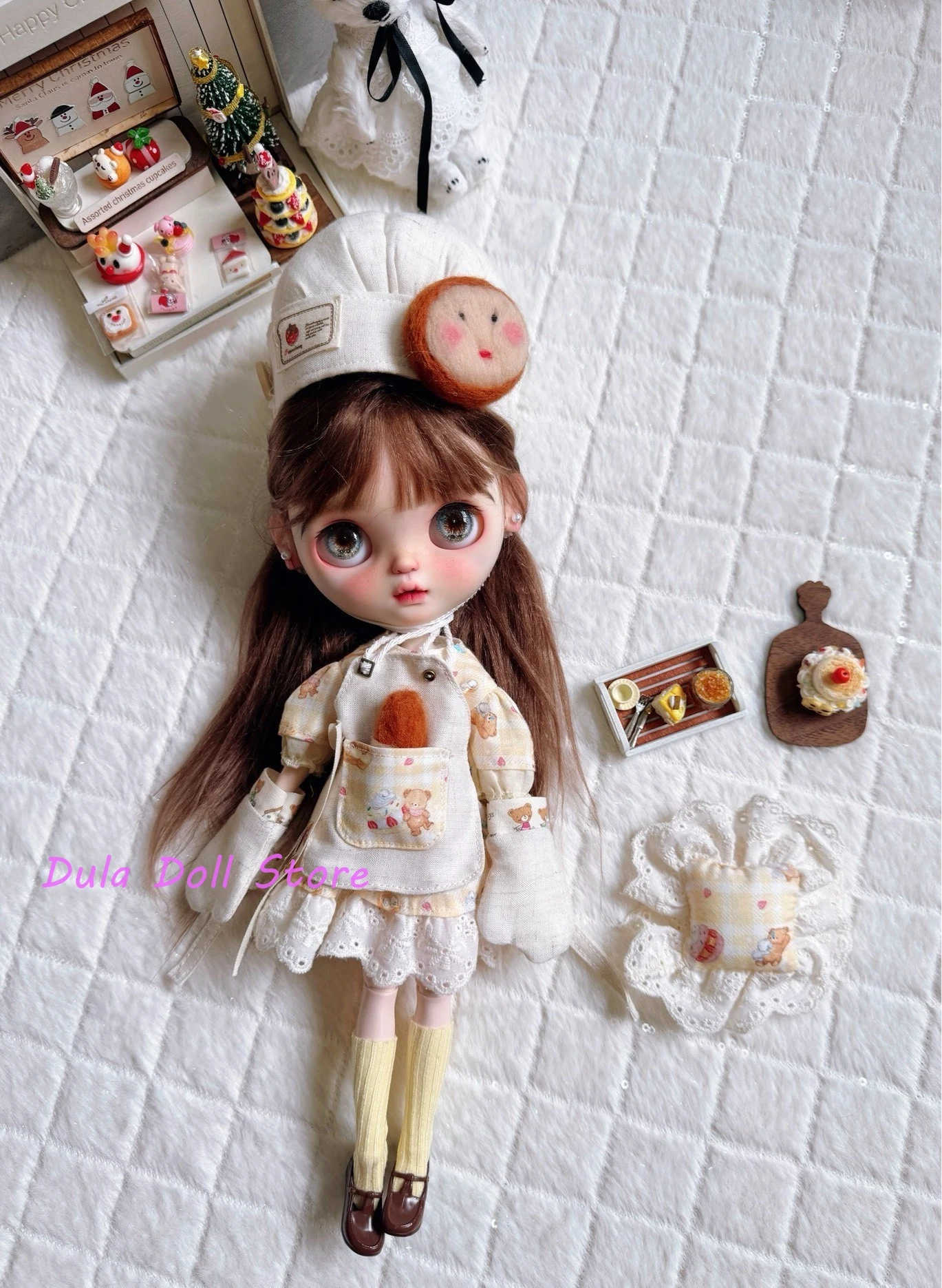 

Dula Doll Clothes for Blythe Bakery Chef Baby Suit ob24 ob22 Diandian Azone Licca ICY JerryB 1/6 Doll