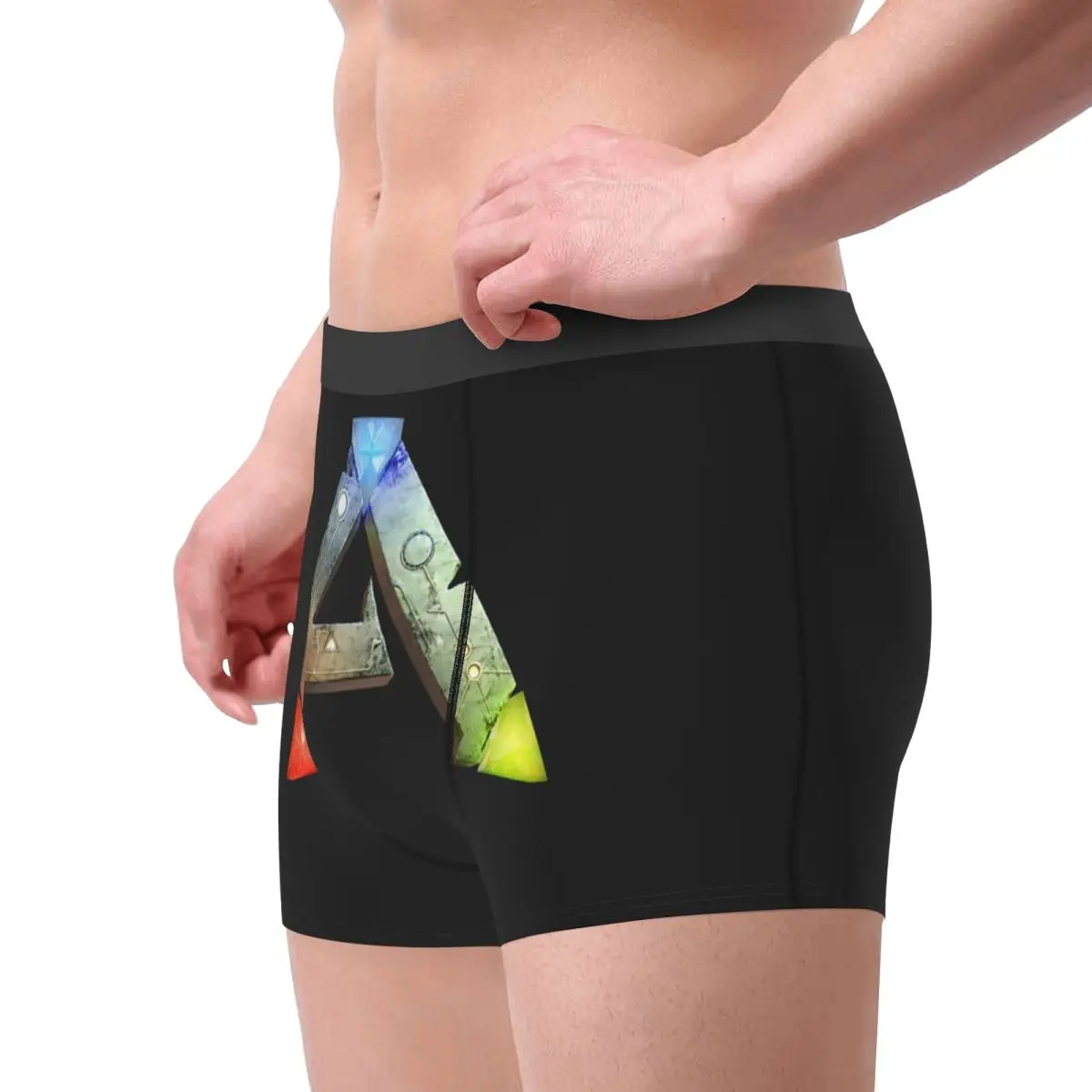 Трусы-боксеры, шорты ARK Survival Evolved, трусики с логотипом, мужское вентилируемое нижнее белье для мужчин, подарки бойфренду