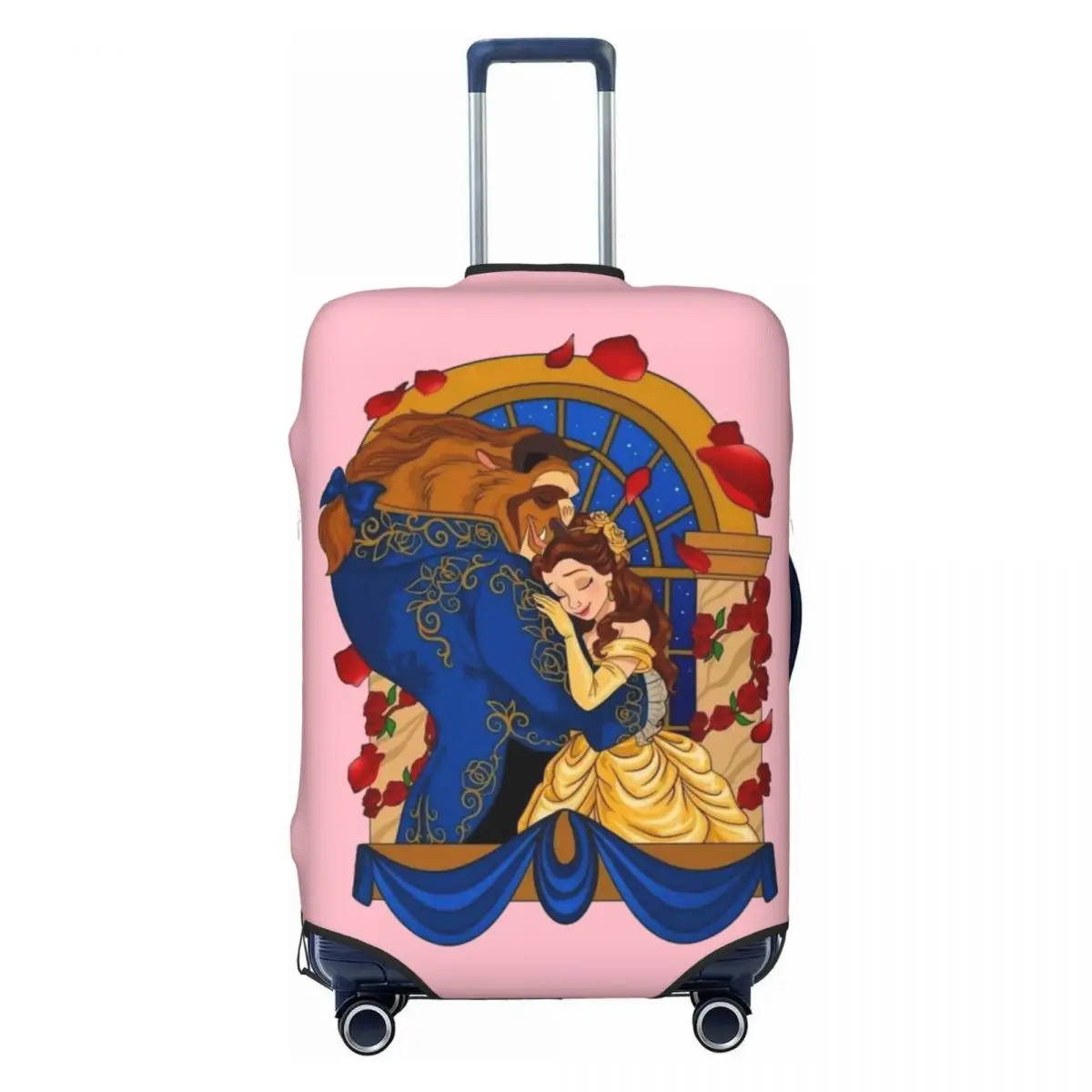 

Custom Beauty And The Beast Movie Luggage Cover Cute Suitcase Protector Covers Suit For 18-32 inch