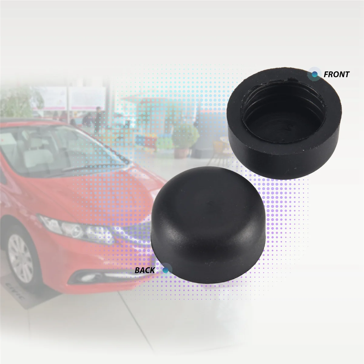 2Pcs Wiper Front Wiper Arm Nut Cover Cap Bolt for Accord Fit Jazz Odyssey Pilot 91611SDAA00