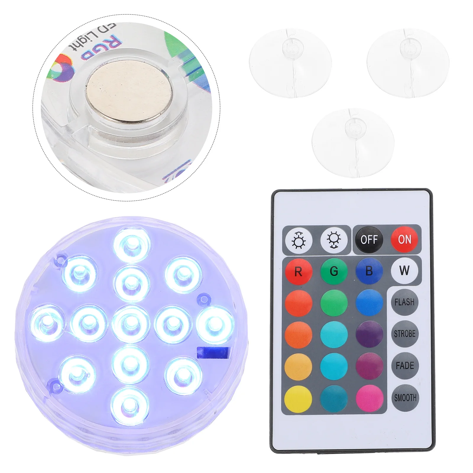 

1 set 1 Set Submersible Pool Light Remote Control Waterproof Led For Aquarium Fish Tank Fountain Bathtub Underwater Decoration