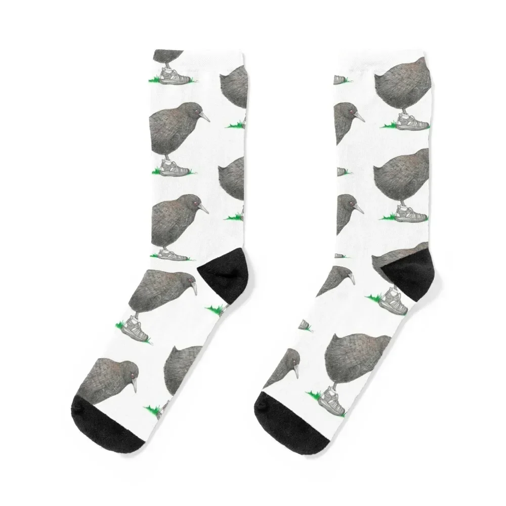 Inaccessible Island Rail in Sandals Socks new year valentine gift ideas anti-slip Socks Man Women's