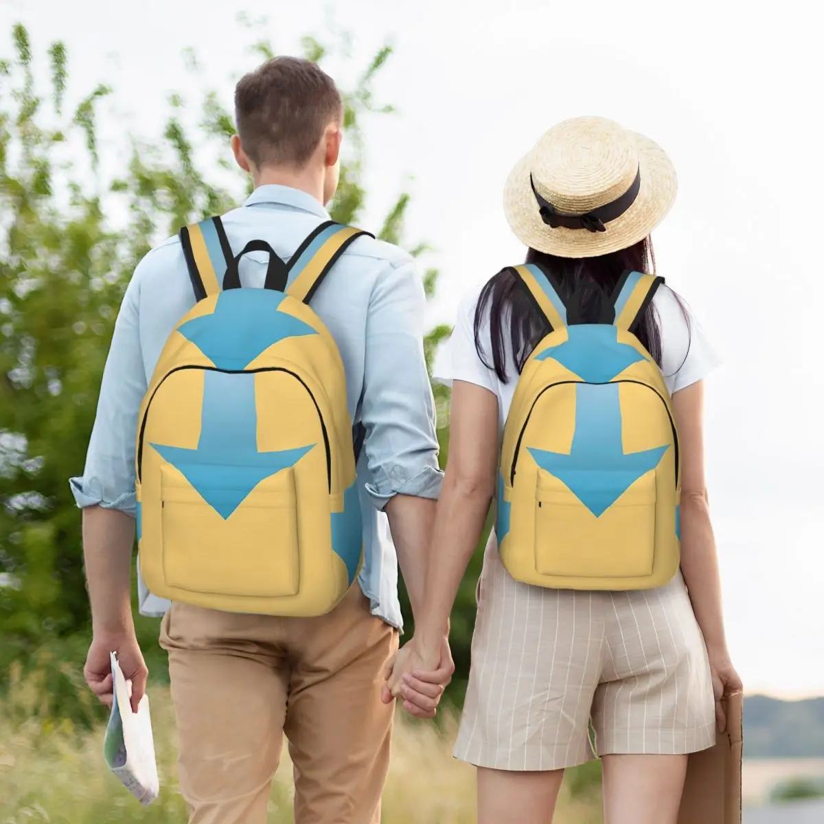Avatar Aang Arrow Student Backpack School Bag Hiking Travel Daypack for Men Women Bookbag Shoulder Bags