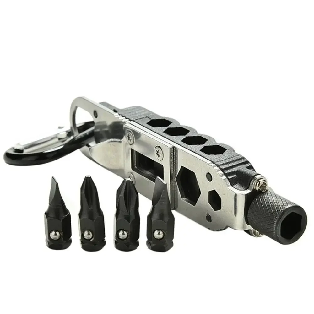 Mini Multifunctionele Sleutelhanger Edc Outdoor Camping Draagbare Roestvrijstalen Pocket Tools Voor Wildernis Survival Dropshipping