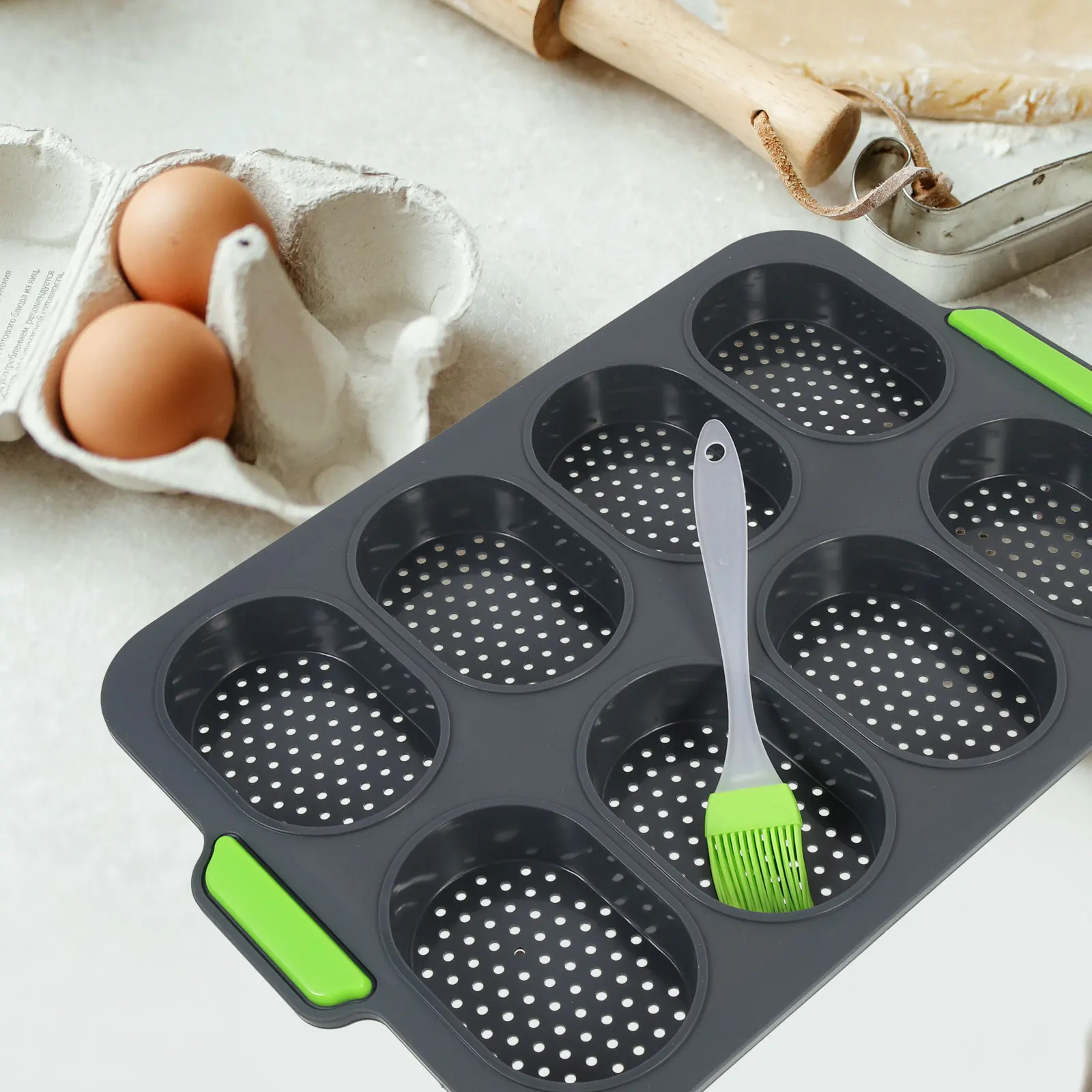 

Professional Silicone Bread Baking Mold Loaf Pan Non-Stick for Home Kitchen French Bread Making Tool DIY Bakery Set