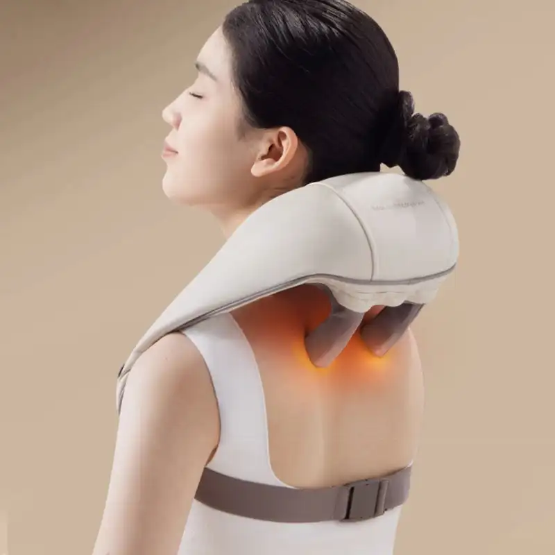 

Shiatsu Neck And Shoulder Massager Shawl Kneading Spine Back Muscle Relaxer for Car Home Use Trapezius Neck and Shoulder Massage