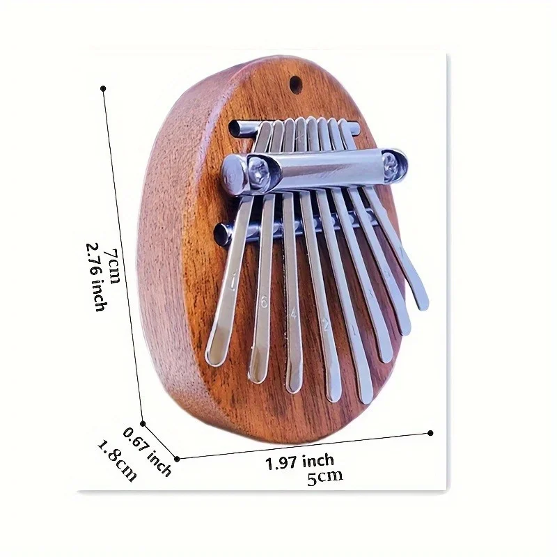 1PCS High Quality 8-Note Kalimba Finger Piano Perfect for Parties and Gifts Ages 14 and Up