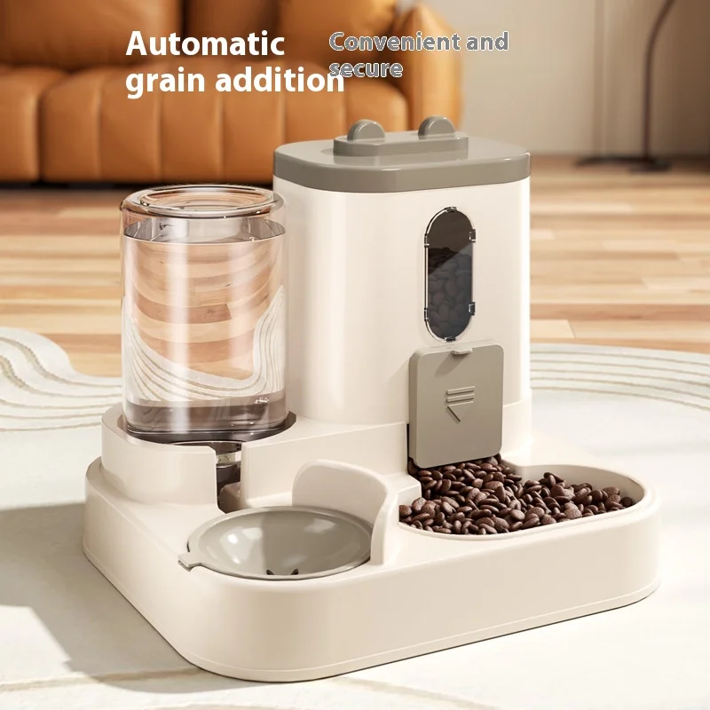 

Cat automatic feeding automatic water dispenser dog bowl cat basin two-in-onel drinking utensils gamelle double pour chien