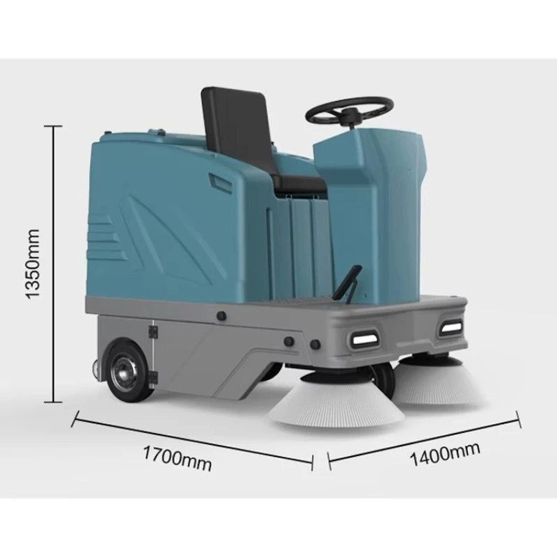 Ride On Electric Floor Sweeper With High Efficiency PM2.5 Filter For Improved Indoor Air Quality Professional Sweeping Gear