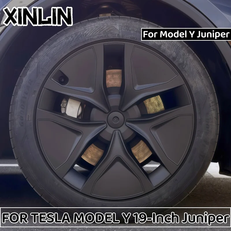

4PCS 19 Inch Juniper 2025 Wheel Hubcap Car Replacement Wheel Cover Automobile Hub Cap Full Rim Car for Tesla Model Y Accessories