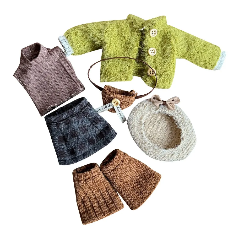 30 cm maat BJD jurk prinses Lolita stijl 1/6 schaal mode outfit met hoofddeksels verwisselbare kleding casual set