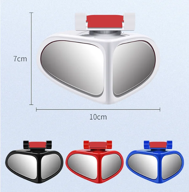 2Pcs Car Blind Spot Rear View Mirror 360° Rotation Adjustable Auxiliary Rearview Mirrors Auto Rear View Parking Safety Driving