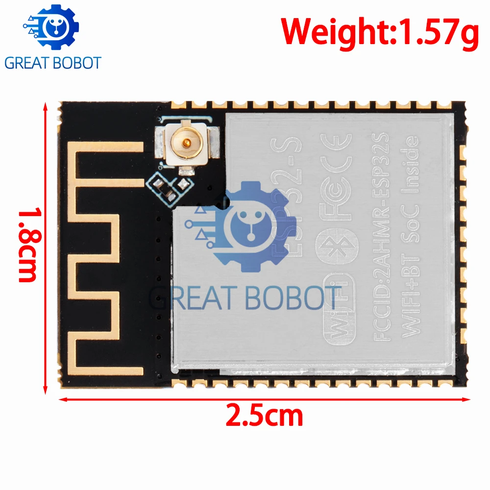 ESP32 ESP-32 Wireless Module ESP-32U ESP32-S ESP-32 ESP-32S ESP32-C2 ESPC2-12  ESP32-S3-N16R8 Dual-core WiFi& Bluetooth-compatib view 2