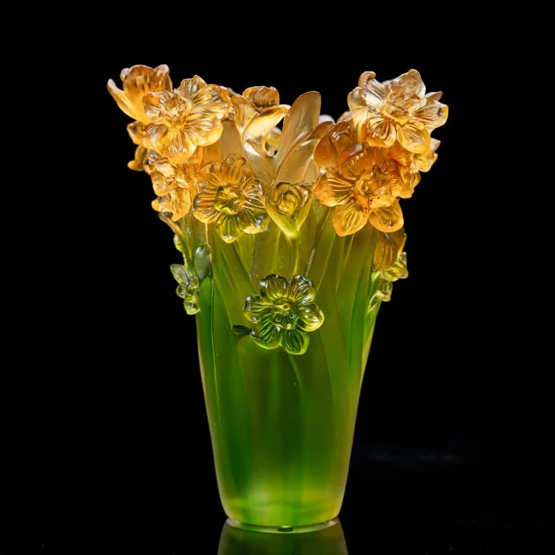 Modern Crystal Glass Vase Home Decoration Wedding Tabletop Crystal Crafts