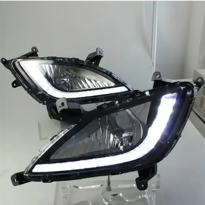 Car Front Bumper For Hyundai I20 2013-2014 Foglight Foglamp LED fog light without bulb Front fog lamp