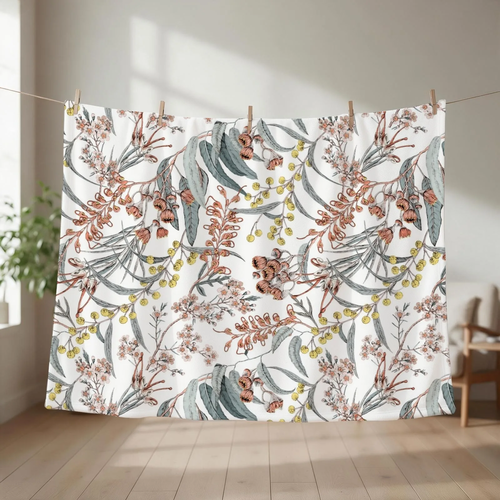 Australian native flowers Throw Blanket Luxury Comforter Designers Decorative Beds Blankets