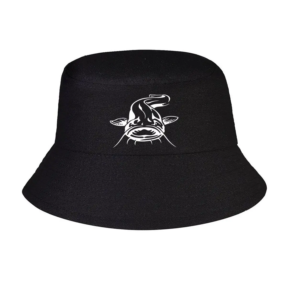 Catfish Fish Outline River Fishing Graphic Fisherman Hat Winter Cap