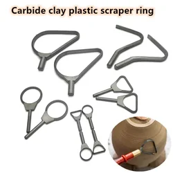 Multi-style Cutter Head Carbide Ring Scraper Clay Repair Pottery Tools DIY Ceramic Handicrafts Texture Modeling Ring Knife Tools
