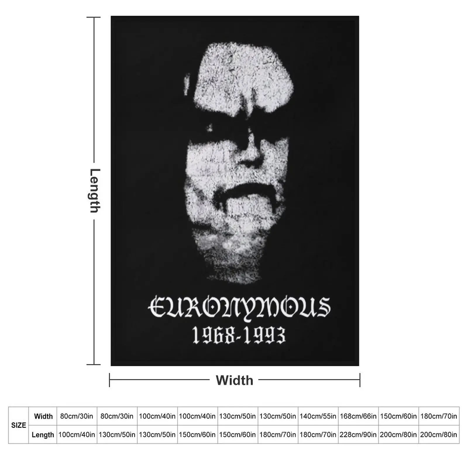 Euronymous Norwegian m Black Metal RIP Tribute Throw Blanket Thin for winter Moving bed plaid Blankets