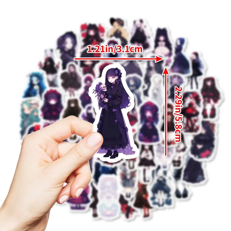 Rose Maiden Diablo Gothic Lolita Stickers Cartoon Graffiti Waterdichte Sticker 10/25/50Pcs