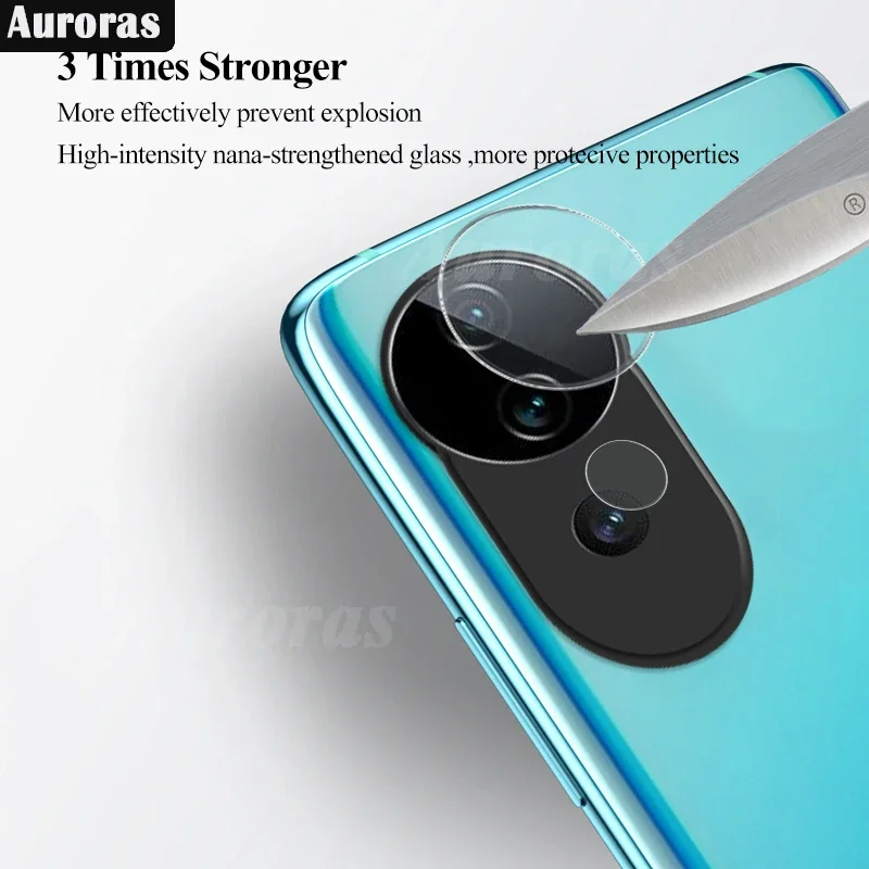 Auroras 2Pcs Lens Film For VIVO V40 5G Camera Glass Protector Film For VIVO V40 Pro 5G Back Lens Protective Cover